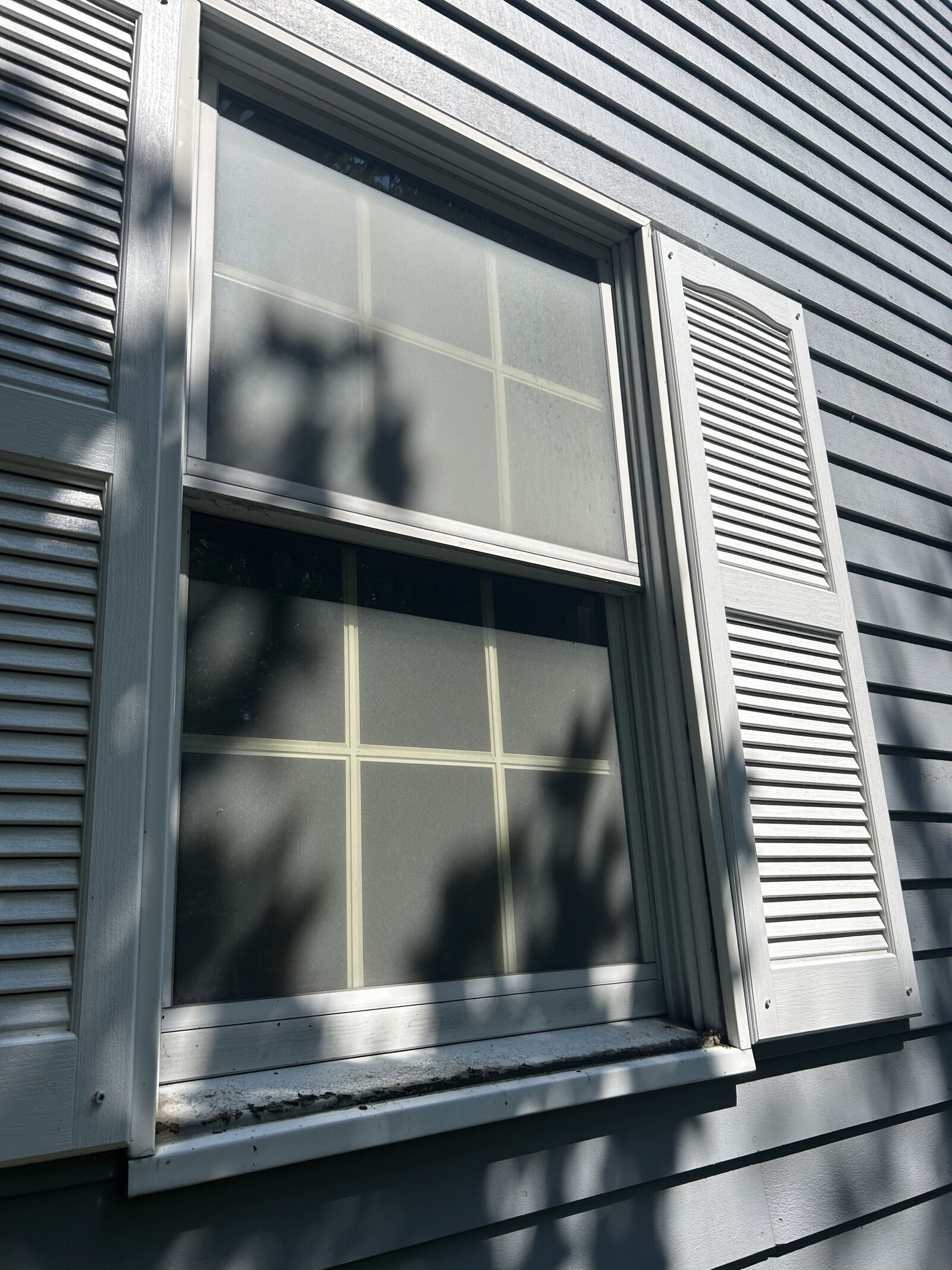 Before: dirty windows